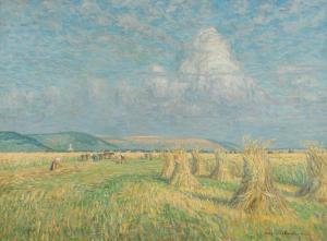 JABLONSKI Max,Silesian landscape during harvest time,1911,Hargesheimer Kunstauktionen 2021-03-13