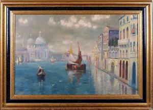 JABONEAU Albert,Le grand Canal de Venise,Galerie Moderne BE 2022-11-14