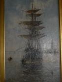 JABONNEAU Albert 1800-1900,Tall masted ship,Moore Allen & Innocent GB 2017-06-16