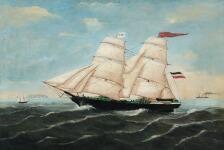 JABURG Oltmann 1830-1908,Portræt af sejlskibet Margaretha Louise 319,Bruun Rasmussen DK 2017-02-06