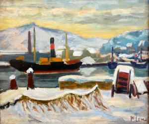 JAC LEM 1914-1995,Port sous la neige,Morand FR 2016-07-19