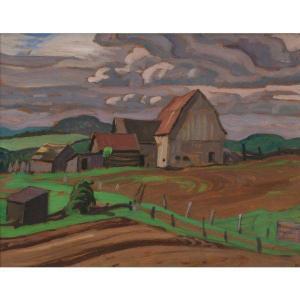 Jackson Andrew Alexander Young 1882-1974,FARM AT BANCROFT,Sotheby's GB 2010-11-23