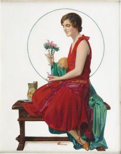 JACKSON E.M 1900-1900,Woman with Corsage,Heritage US 2008-06-05