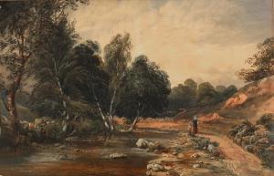 JACKSON Emily 1900-1900,River landscape,1853,Mallams GB 2012-10-03