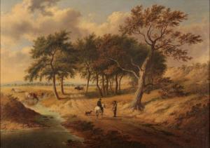 Jackson G,Figures on a country path beside watering cattle,19th Century,Duke & Son GB 2022-09-29