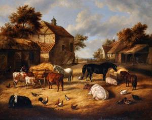 JACKSON George 1830-1864,A Farmyard Scene,1856,John Nicholson GB 2016-10-12