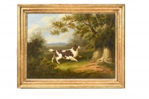 JACKSON George 1830-1864,A favourite Spaniel in a wooded landscape,Cheffins GB 2020-12-09