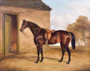 JACKSON George 1830-1864,A study of a chestnut hunter horse in a stable y,1852,Dawson's Auctioneers 2018-04-21