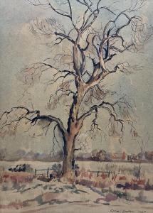 JACKSON George 1898-1974,Tree in Winter,1947,David Duggleby Limited GB 2023-11-18