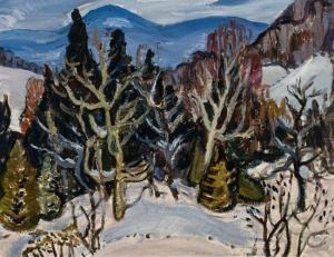 JACKSON GROVES NAOMI 1910-2001,Winter Landscape,Heffel CA 2017-11-30