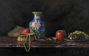 JACKSON Robert Scott 1946,Still Life with Cloisonne Vase and Fruit,Skinner US 2014-09-19
