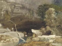 JACKSON Samuel 1794-1869,Porth-yr-Ogof, Ystradfellte, Vale of Neath, South ,Christie's GB 2003-11-20