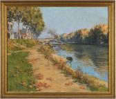 JACOB Alexandre LOUIS 1876-1972,Paysage vue de rivière,Millon & Associés FR 2021-03-27