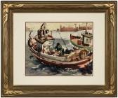 JACOBE Neil 1924-1992,Fishing Boats - Pedro,1949,John Moran Auctioneers US 2008-05-13