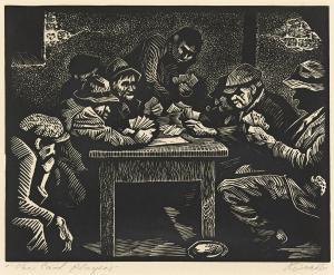 JACOBI Eli 1898-1984,The Card Players,1939,Swann Galleries US 2024-01-25