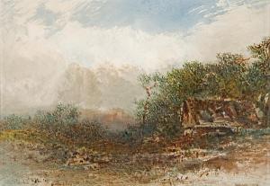 JACOBI Otto Reinhold 1814-1901,Cabin in a mountainous landscape,1878,Bonhams GB 2008-12-02