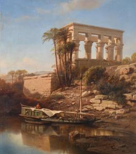 JACOBS Jacob Albrecht M. 1812-1879,THE TEMPLE OF PHILAE,1861,Dreweatts GB 2023-10-18