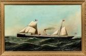 JACOBSEN Antonio Nicolo G. 1850-1921,Portrait of the Sailing Steamship Kiel,1886,Skinner 2020-04-04