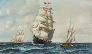 JACOBSEN Antonio Nicolo G. 1850-1921,Shipping Scene.,Skinner US 2007-06-03
