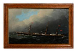 JACOBSEN Antonio Nicolo G. 1850-1921,Steamship City of Berlin at Sea,Hindman US 2024-03-14