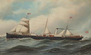 JACOBSEN Antonio Nicolo G. 1850-1921,THE SHIP ' ISLAND',1894,Christie's GB 2024-01-18