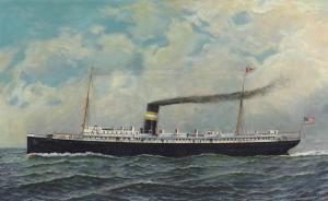 JACOBSEN Antonio Nicolo G. 1850-1921,The Steamship Carolina,1906,Christie's GB 2013-09-25