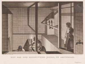JACOBSZ Caspar Philips 1732-1789,Het Bad der Hoogduitsche Jooden, te Amsterdam (Le ,Ader 2023-02-09