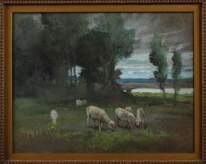 JACOMB HOOD George Percy 1857-1929,Sheep grazing in a field,Bonhams GB 2010-09-08