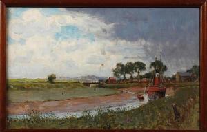 JACOMB HOOD George Percy 1857-1929,The River Rother, Rye, Sussex,Bonhams GB 2010-09-08