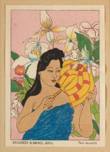 JACOULET Paul 1896-1960,Two Prints: Orchidees Blanches. Jaliut and La Cruc,Skinner US 2024-01-31