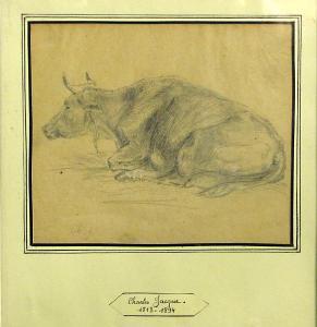 JACQUE Charles Emile 1813-1894,Cow resting,Bonhams GB 2009-07-19