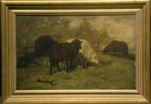 JACQUE Charles Emile 1813-1894,SHEEP GRAZING,William Doyle US 2006-06-07