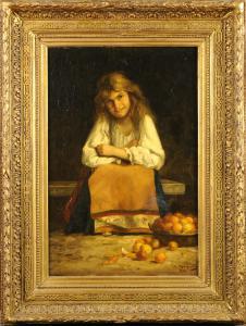 JACQUELIN Marguerite 1800-1900,La Fruitière,1881,Galerie Moderne BE 2010-02-23