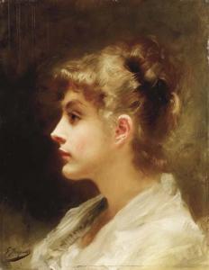 JACQUET Gustave Jean 1846-1909,A Young Beauty,Christie's GB 2002-12-03