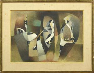 JAENISCH Hans 1907-1989,Cry of Birds,1955,New Orleans Auction US 2010-11-13