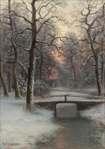 JAENSSON Carl Wilhelm 1853-1931,Paysage de neige,Millon & Associés FR 2020-12-10