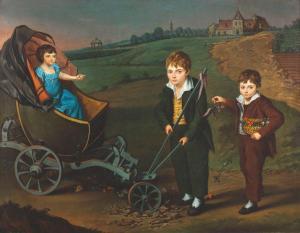 JAGEMANN Ferdinand 1780-1820,Portrait d\’enfants,1805-1810,Delorme-Collin-Bocage FR 2019-06-21