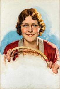JAGGER David 1891-1958,Lady with a Tennis Racket,Hartleys Auctioneers and Valuers GB 2021-09-08
