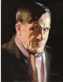 JAGGER David 1891-1958,Self-portrait, lamplight study,Christie's GB 2006-05-10