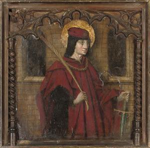 Jaime Huguet,A Saint, possibly Saint Pancras, with a sword and ,Christie's GB 2008-12-02