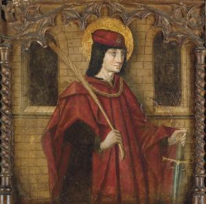 Jaime Huguet,A Saint, possibly Saint Pancras, with a sword and ,Christie's GB 2008-04-25