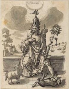 JAKOB NUSCHELER Hans 1583-1654,Female allegory of the Church,Galerie Koller CH 2021-03-26