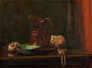 JAKOBIDES Georgios 1853-1932,Nature morte aux coquillages,1917,Bonhams GB 2022-05-18