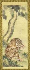 JAKUYU Hirashima 1754-1817,Tiger,Christie's GB 2000-03-23