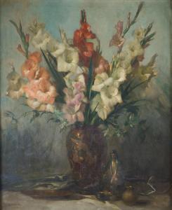 JAMBOR Lajos, Louis 1884-1955,Still life with gladioli in an oriental,Bellmans Fine Art Auctioneers 2023-05-16