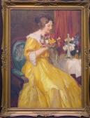JAMBOR Lajos, Louis 1884-1955,WOMAN WITH FLOWERS,William Doyle US 2003-09-24