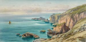 JAMES David 1853-1904,A Calm Day Land's End,1885,Sotheby's GB 2024-04-10