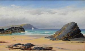 JAMES David 1853-1904,Low Tide in a Cornish Bay,1992,Halls GB 2024-02-07
