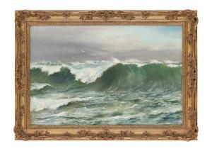 JAMES David 1853-1904,SEA OF THE CORNISH COAST,Ise Art JP 2023-02-18