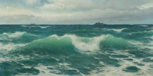 JAMES David 1853-1904,The Incoming Tide, St Ives Bay,1892,Christie's GB 2023-07-13